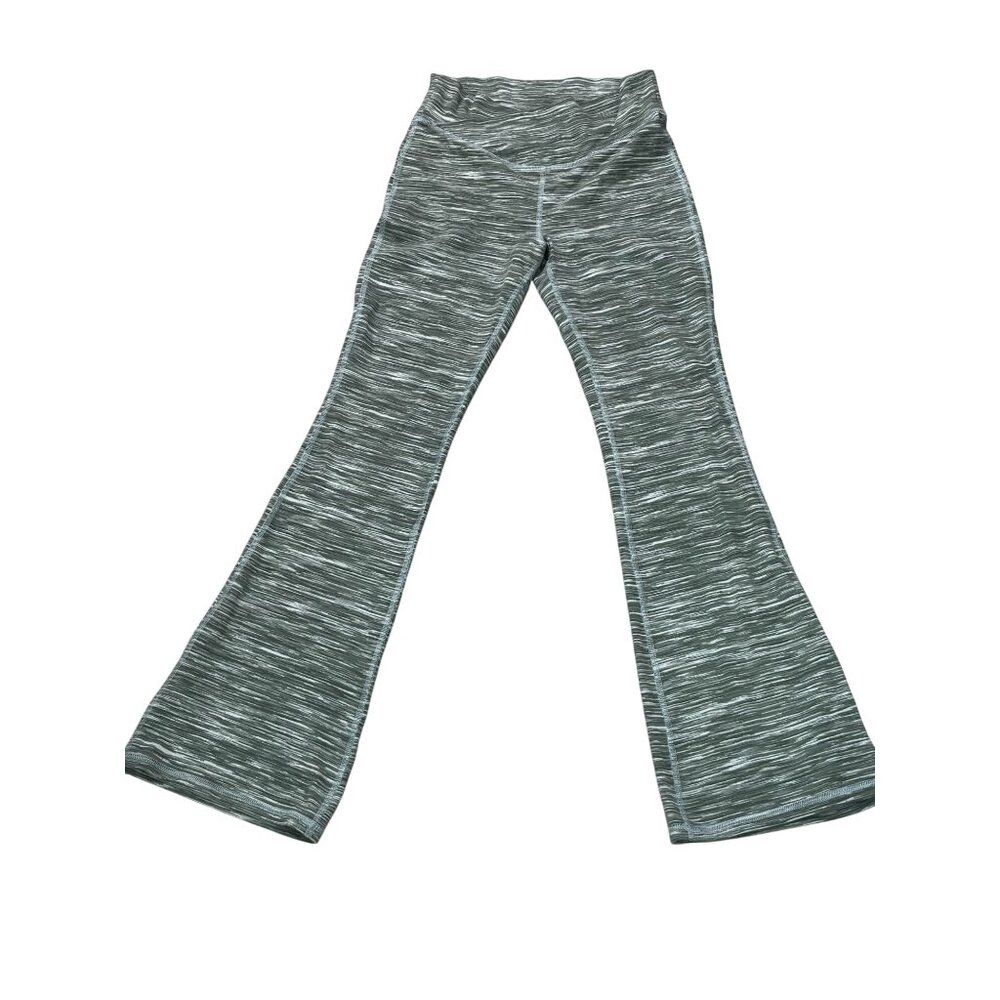 Old Navy Active Powerchill High-Rise Flare Go-Dry Pants XL 14-16 Green Striped